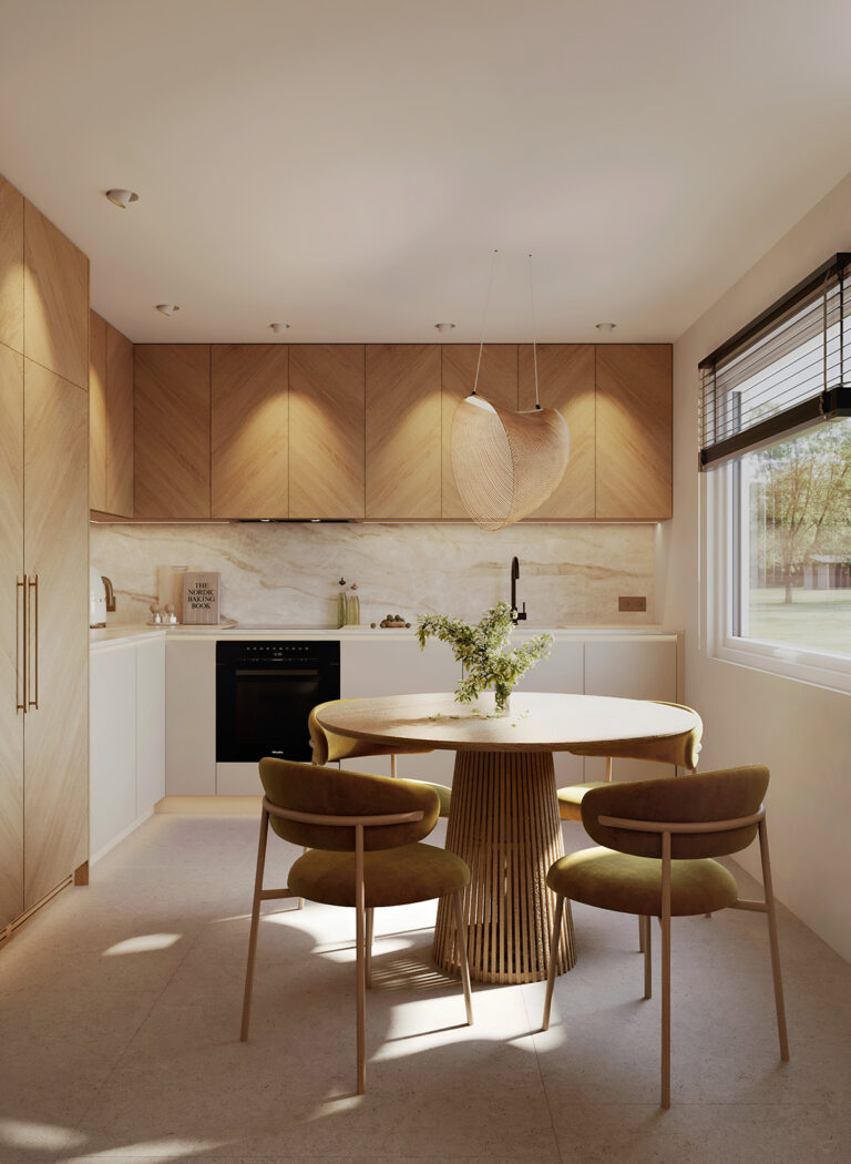 Oak wood kitchen