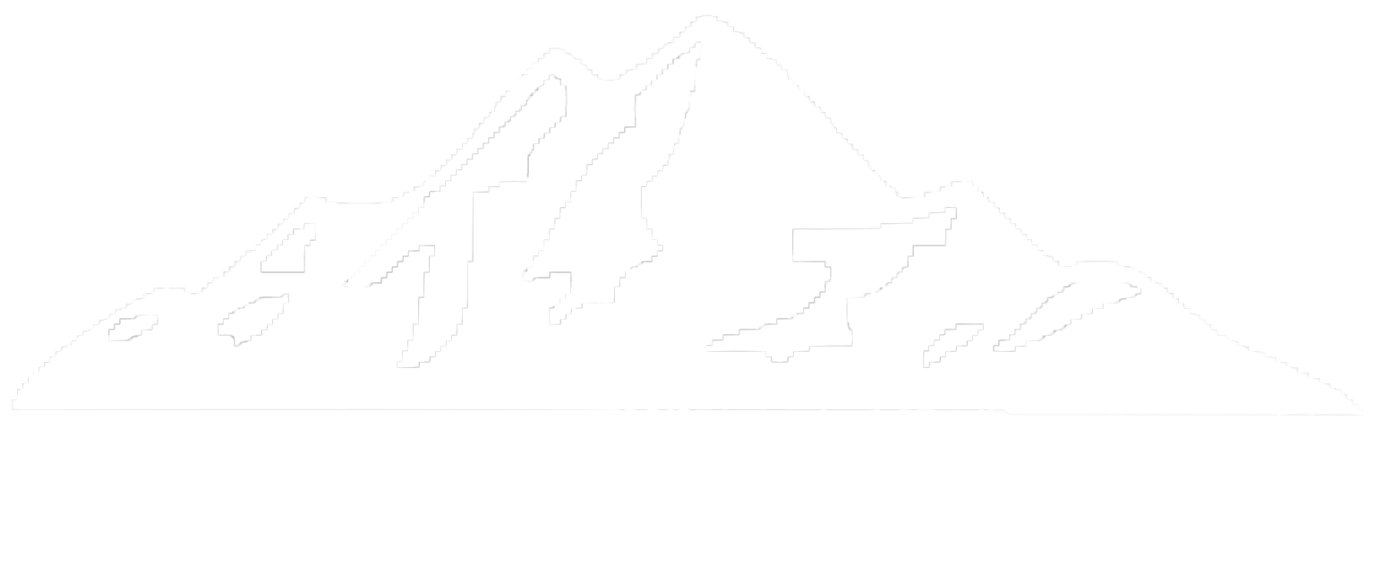 Stiligt - Illustration av en stiligt bergstopp med skarpa toppar och dalar, mot en vanlig vit bakgrund.