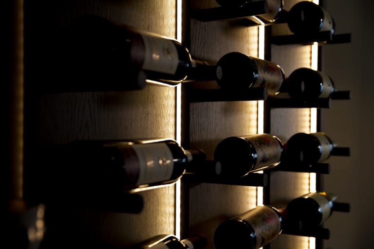 Wine room in small space